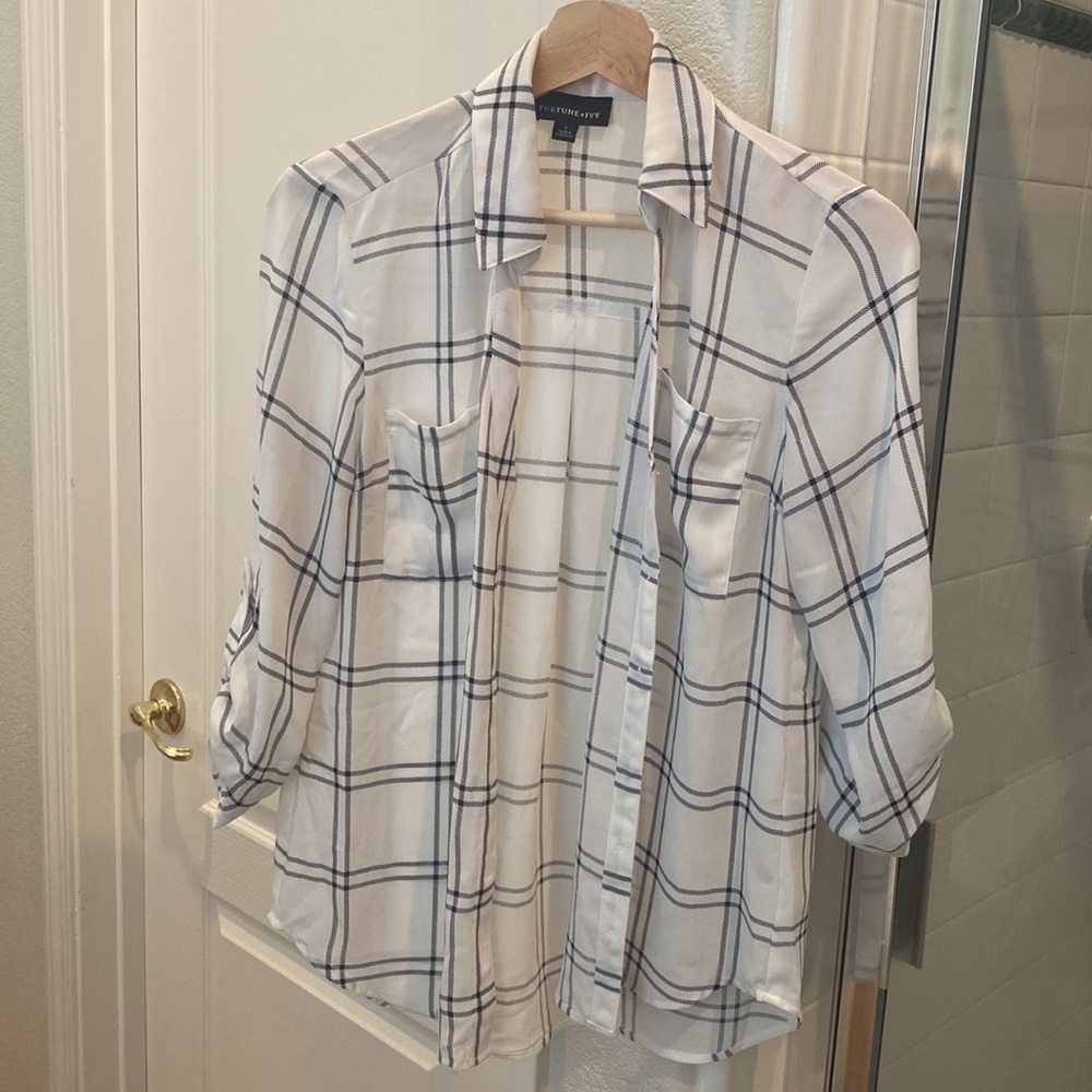 Plaid button down